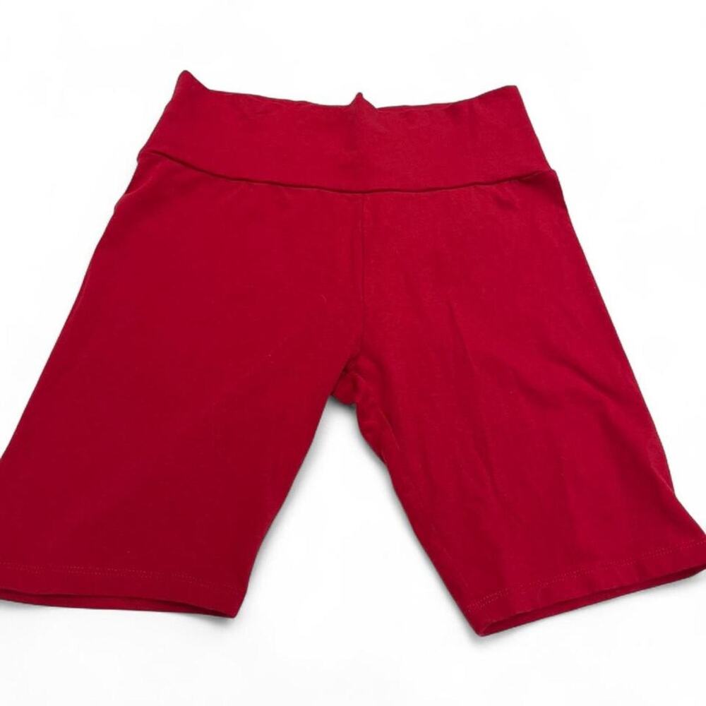 Fashion nova red biker shorts